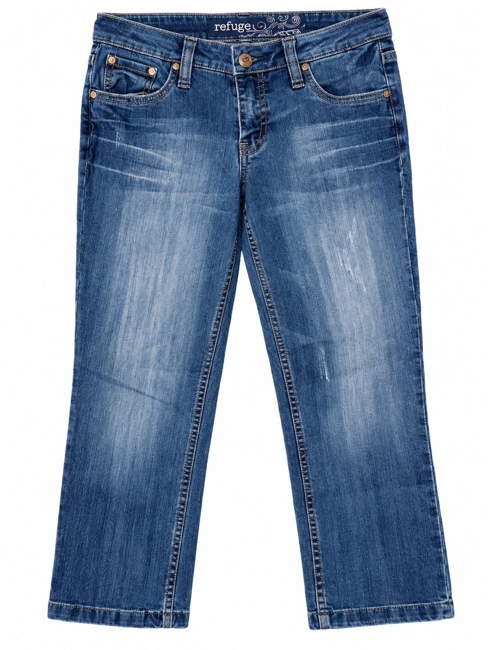 Refuge Women’s Size 9 Stretch Medium Wash Bootcut Jeans Y2K